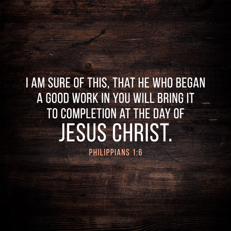 Context matters he who began a good work in you
